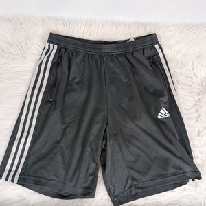Adidas Aeroready lightweight athletic shorts, men's size Large, dark grey